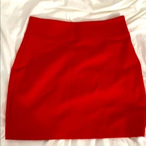 Red skirt